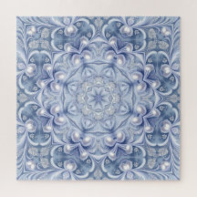 Quebra-cabeça Decorativo Azul