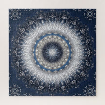 Quebra-cabeça Decorativo Azul