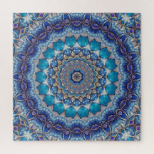 Quebra-cabeça Decorativo Azul