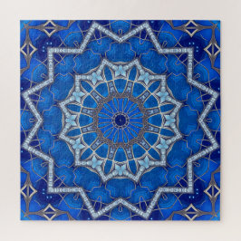 Quebra-cabeça Decorativo Azul