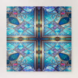 Quebra-cabeça Decorativo Azul