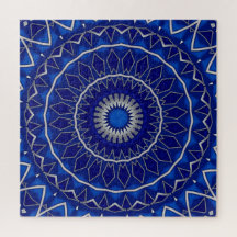 Quebra-cabeça Decorativo Azul