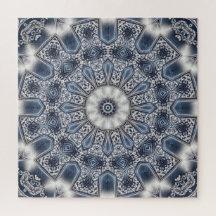 Quebra-cabeça Decorativo Azul