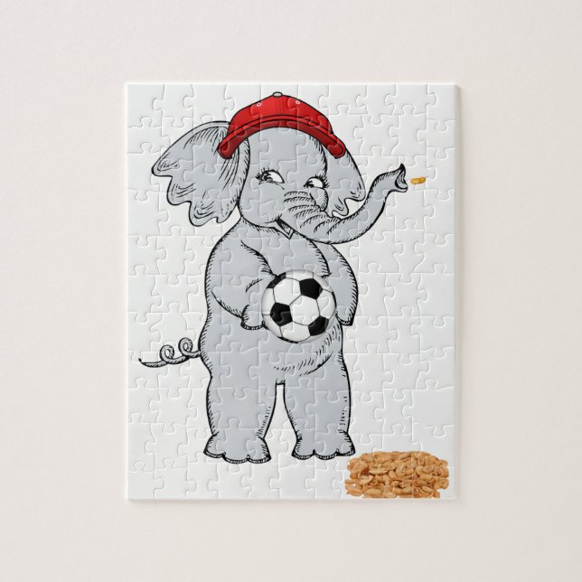 Quebra-cabeça Decorativo de Elefante (Vertical)