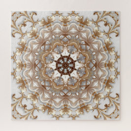 Quebra-cabeça decorativo dourado