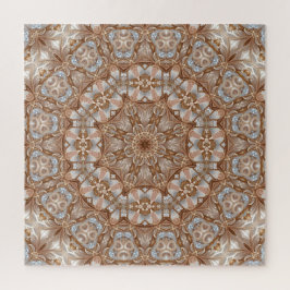 Quebra-cabeça decorativo dourado