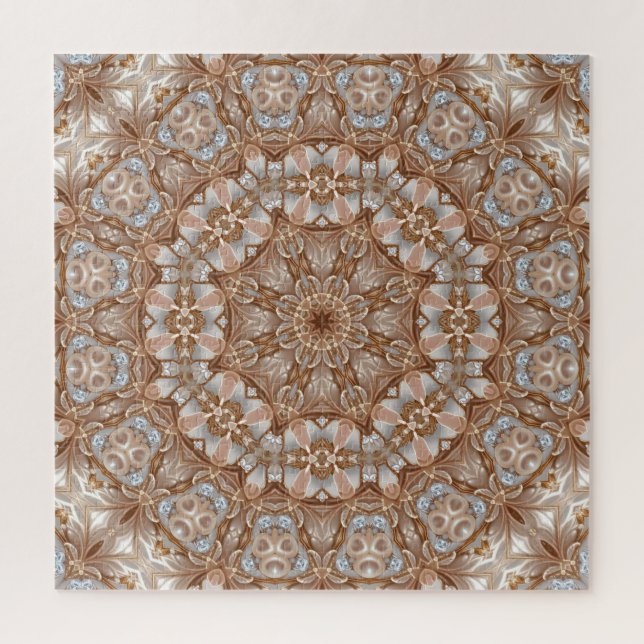 Quebra-cabeça decorativo dourado (Vertical)