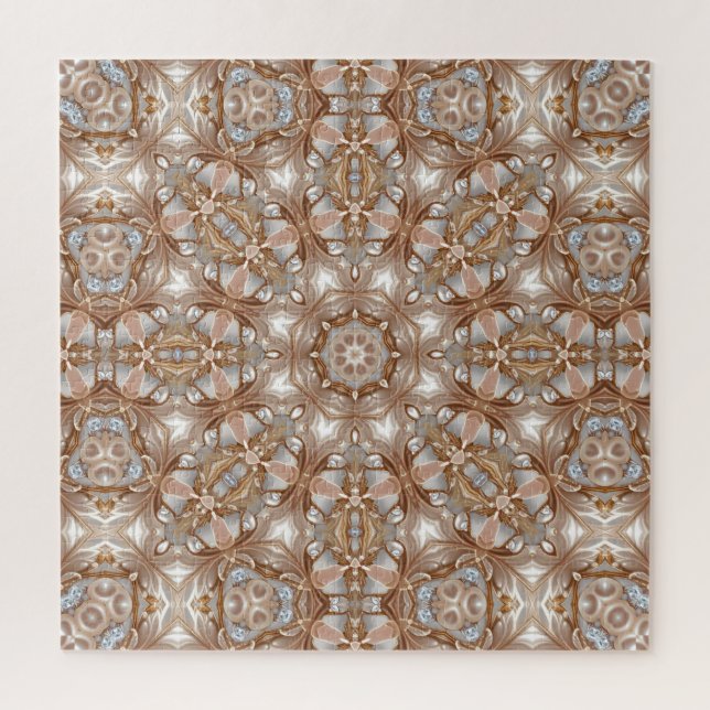 Quebra-cabeça decorativo dourado (Vertical)