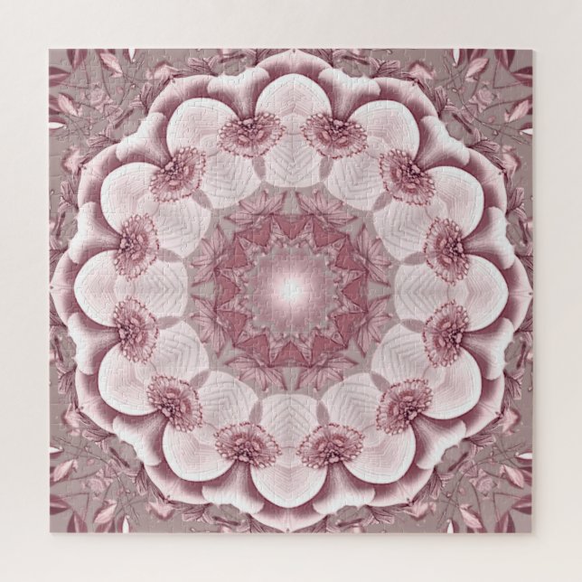 Quebra-cabeça Decorativo Rosa (Vertical)