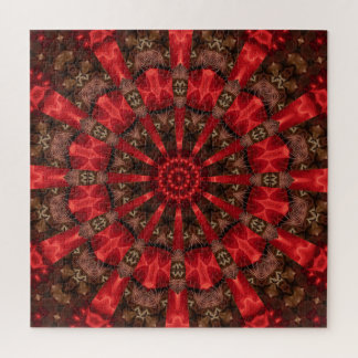 Quebra-cabeça Decorativo Vermelho