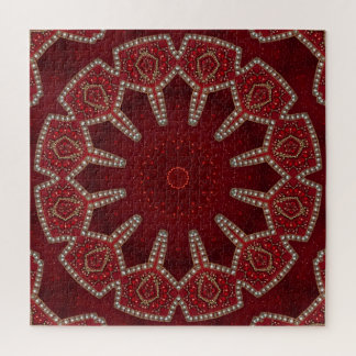 Quebra-cabeça Decorativo Vermelho