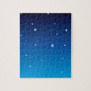 Quebra-cabeça Deep Blue Starry Night Sky