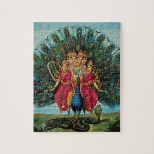 Quebra-cabeça Deidade Hindu de Murugan Kartikeyan Skanda
