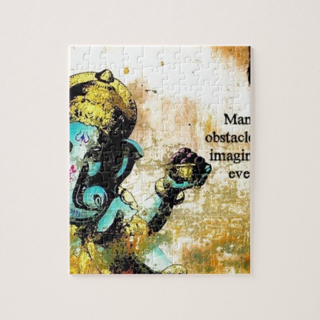 Quebra-cabeça Deidade Hindu do elefante asiático de Ganesh (Vertical)