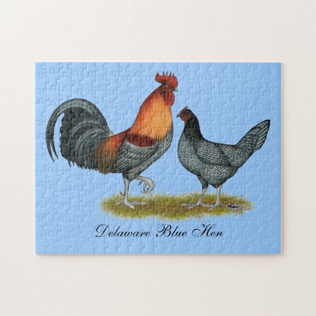Quebra-cabeça Delaware Blue Hen (Horizontal)