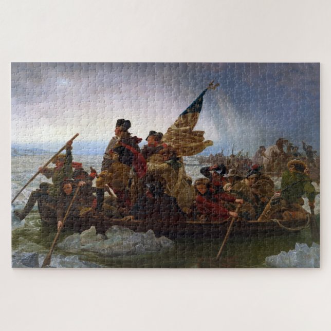 Quebra-cabeça Delaware River Revolution Pres. George Washington (Horizontal)