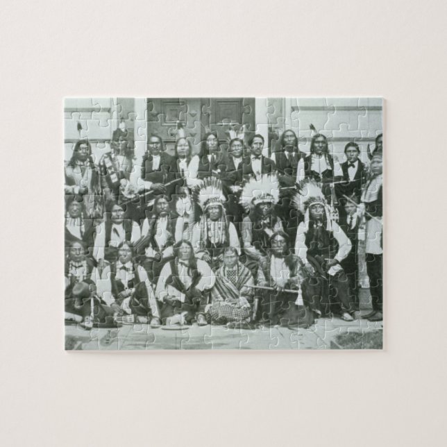 Quebra-cabeça Delegação indiana de líderes de Sioux em (Horizontal)