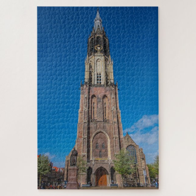 Quebra-cabeça Delft, nova igreja, países baixos (Vertical)