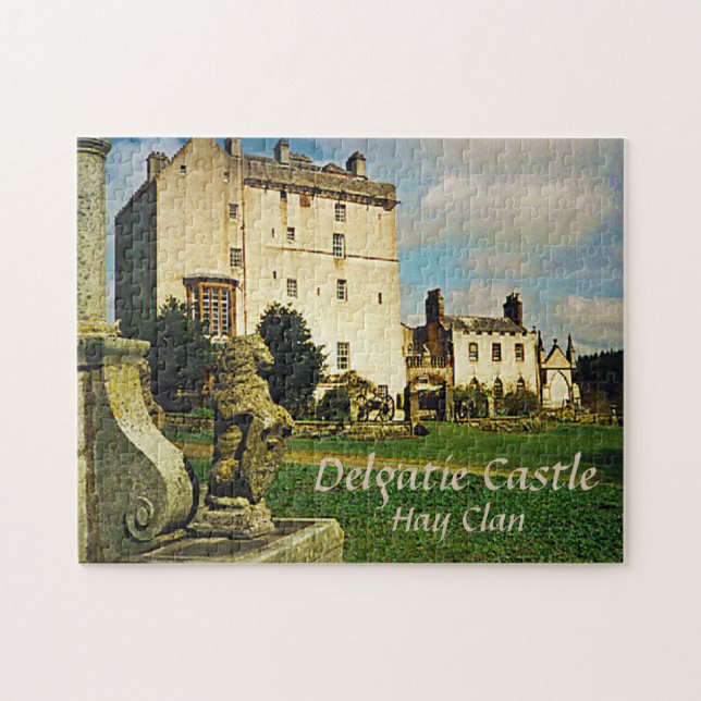 Quebra-cabeça Delgatie Castle – Scottish Hay Clan (Horizontal)