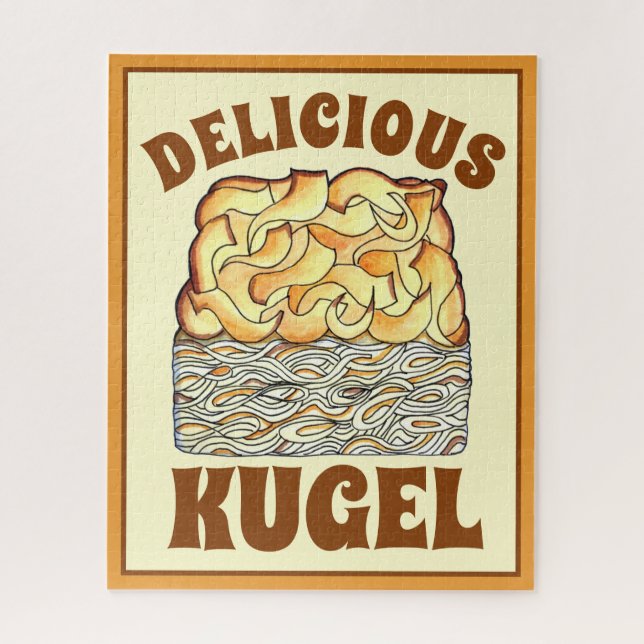 Quebra-cabeça Delicious Kugel Jewish Oodle Casserole (Vertical)