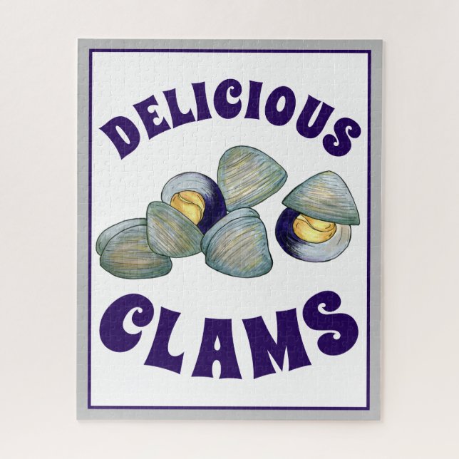 Quebra-cabeça Delicious New England RI Steamed Clams Clambake (Vertical)