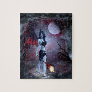 Quebra-cabeça Demônio vampiro feminino