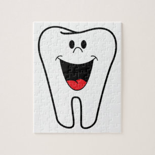 Quebra-cabeça Dentes felizes customizáveis para sua prática