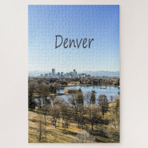 Quebra-cabeça Denver City e Mountains Colorado