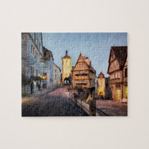 Quebra-cabeça Der Tauber do ob de Rothenburg