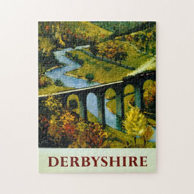 Quebra-cabeça Derbyshire - Reino Unido (Vertical)
