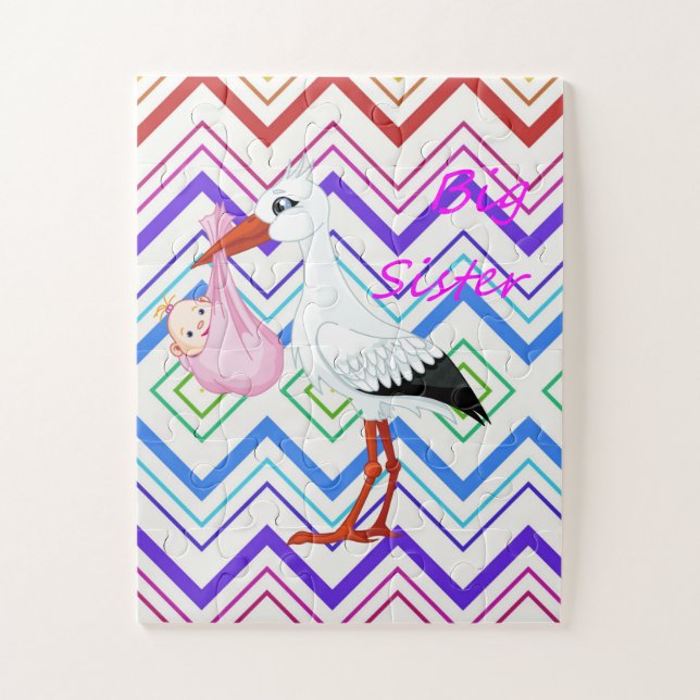 Quebra-cabeça desafiando a grande faixa de irmãs (Vertical)