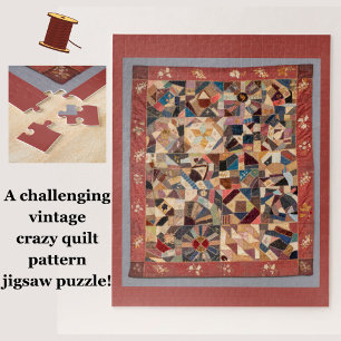 Quebra-cabeça Desafiando o filtro louco de patch de Vintage