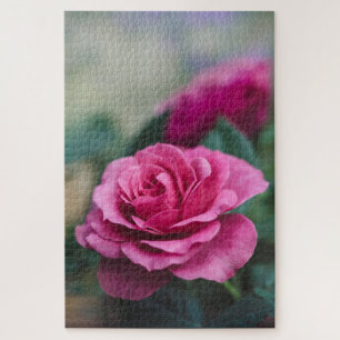 Quebra-cabeça Desafiando Rosas Rosa