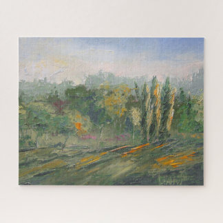 Quebra-cabeça Desafio de pintura impressionista em Woodland
