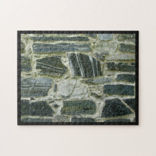Quebra-cabeça Desafio de Quadro Preto da Parede de Pedra Antiga