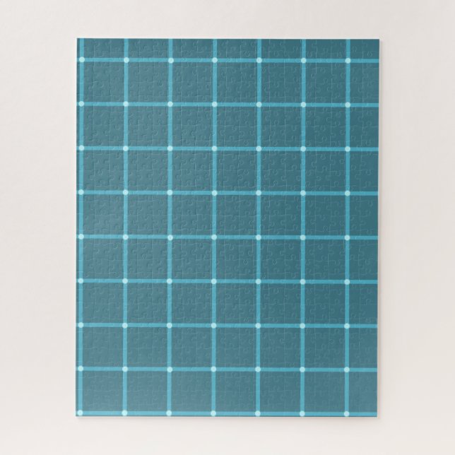 Quebra-cabeça Desafio Difícil do Duro de Ilusão Óptica Azul (Vertical)