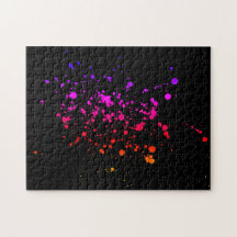 Desafio Difícil do Duro Ink Splatter Colorido