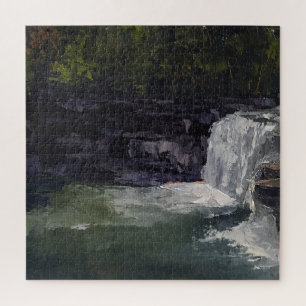 Quebra-cabeça Desafio Impressionista de Arte Original em Cascata