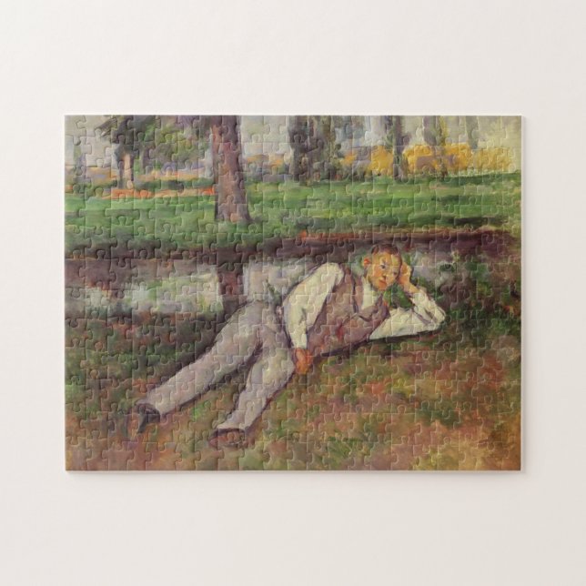 Quebra-cabeça Descanso do menino de Paul Cezanne | (Horizontal)