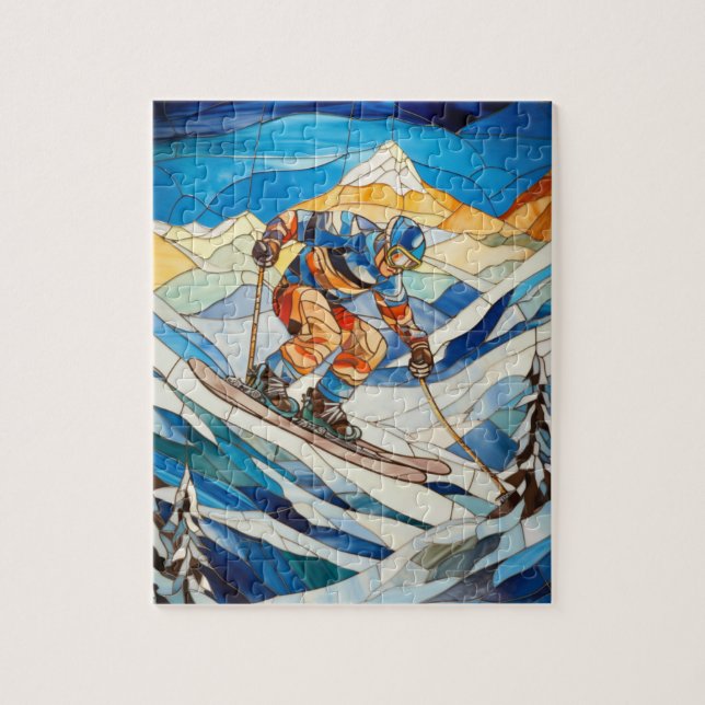 Quebra-cabeça Descida Skier (Vertical)