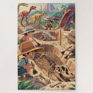 Quebra-cabeça Descoberta do mundo dos dinossauros Puzzle