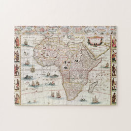Quebra-cabeça Descrição da nova África (1690) por Willem Janszoo