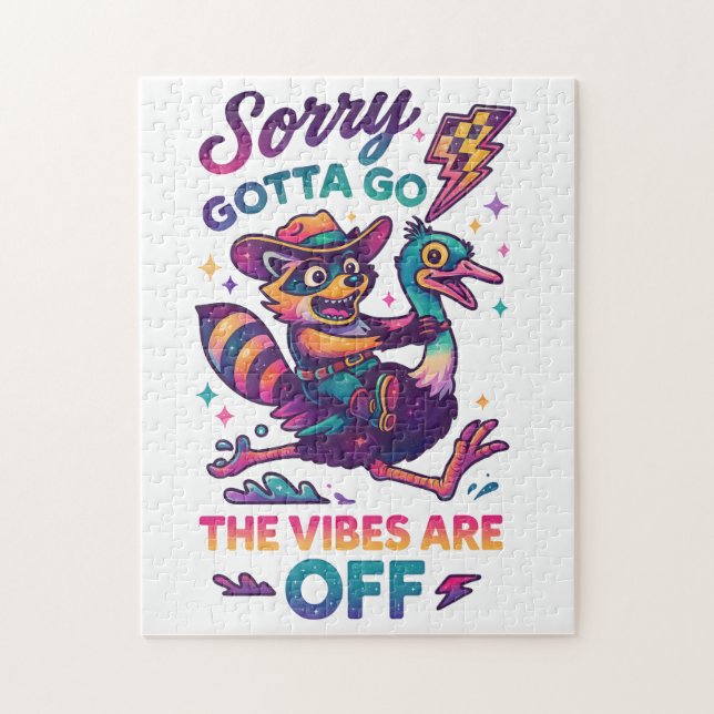 Quebra-cabeça Desculpe, Tenho Que Ir... (Vertical)