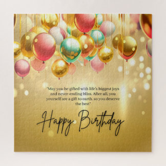 Quebra-cabeça Desejos de Aniversário Dourado