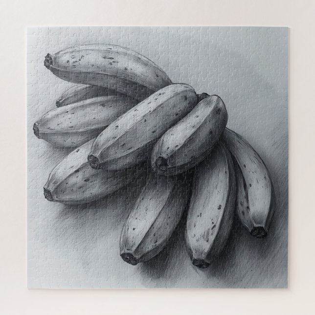 Quebra-cabeça Desenho a lápis de banana de tirar o fôlego (Vertical)