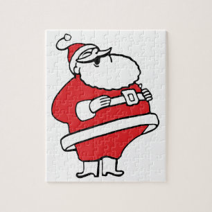 Quebra-cabeça Desenho animado fofo Papai Noel alegre rindo Ho Ho