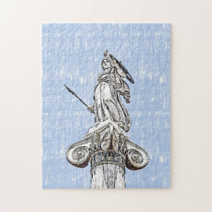 Quebra-cabeça Desenho da Estátua de Athena