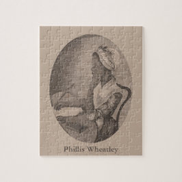 Quebra-cabeça Desenho da Vintagem do Poeta Phillis Wheatley