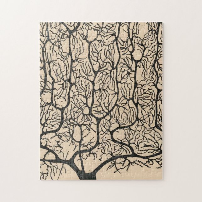 Quebra-cabeça Desenho De Neuron Por Santiago Ramón Y Cajal (Vertical)
