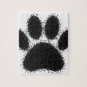 Quebra-cabeça Desenho de Pata Cão